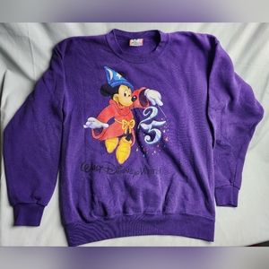 VTG 90s Walt Disney World Mickey Mouse 25th Anniversary Sweatshirt Crewneck- MED